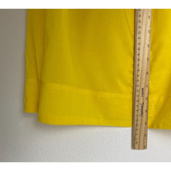 Mini Dress Clavin Klein‎ Yellow Ruched Sleeveless - Picture 8 of 10